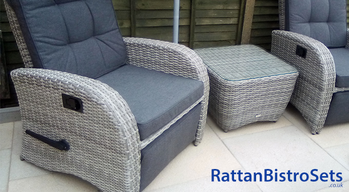 grey rattan bistro sets