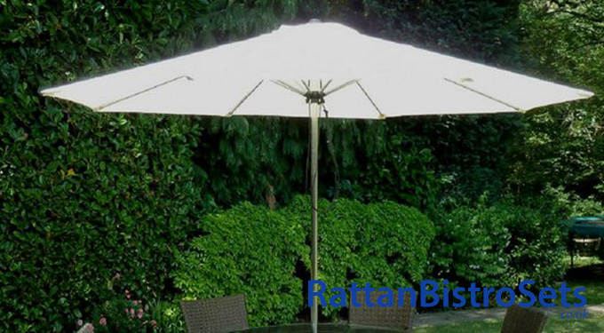 rattan bistro sets with parasols