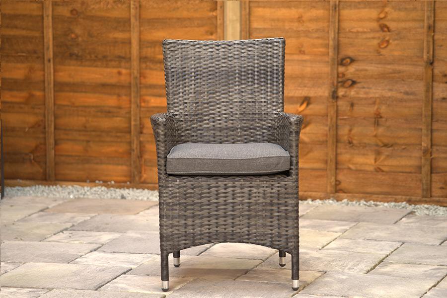 Sapcote Companion Set in Stone Grey Rattan
