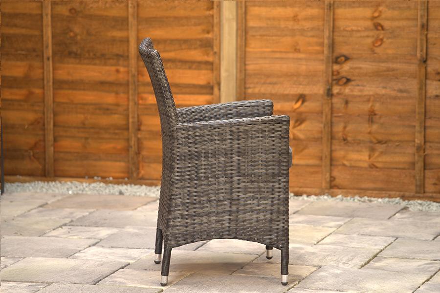 Sapcote Companion Set in Stone Grey Rattan